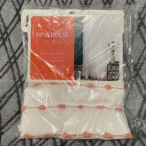 Opalhouse 95"Lx54"W Kenzie Bordered Light Filtering Curtain Panel NEW